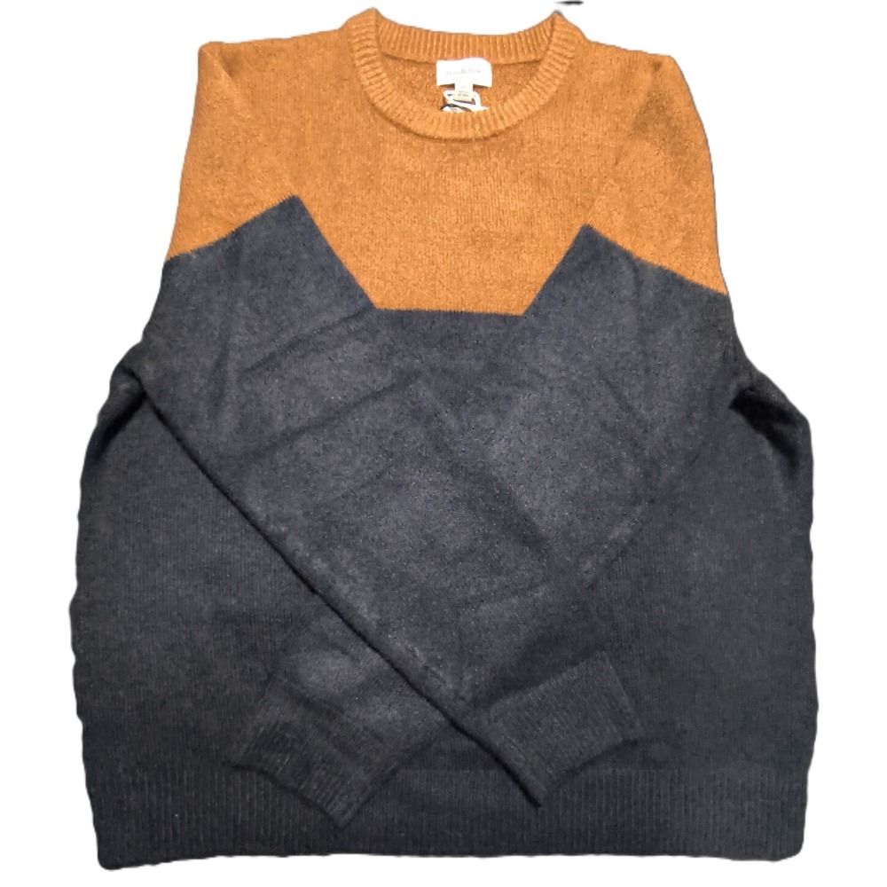 Goodfellow &‎ Co Men's Sweater, Rust and Navy Blue, Size XL, NWT